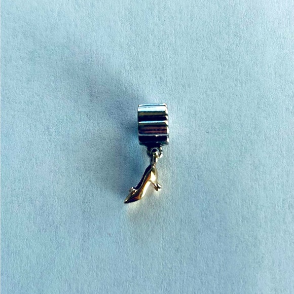 Pandora Stiletto Shoe Charm With 14K Gold - Picture 2 of 8